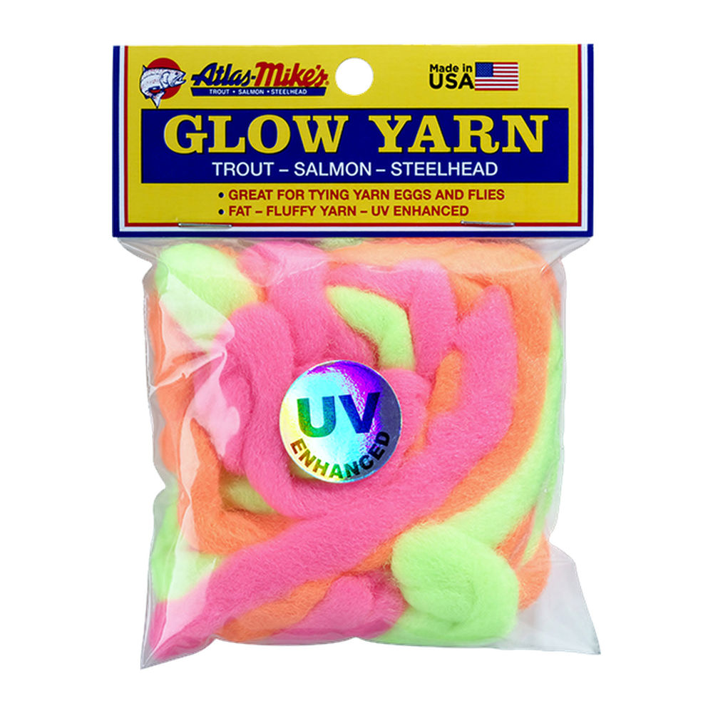 Atlas Mikes UV Glow Yarn - ASSORTED (CHART, PINK, ORANGE)