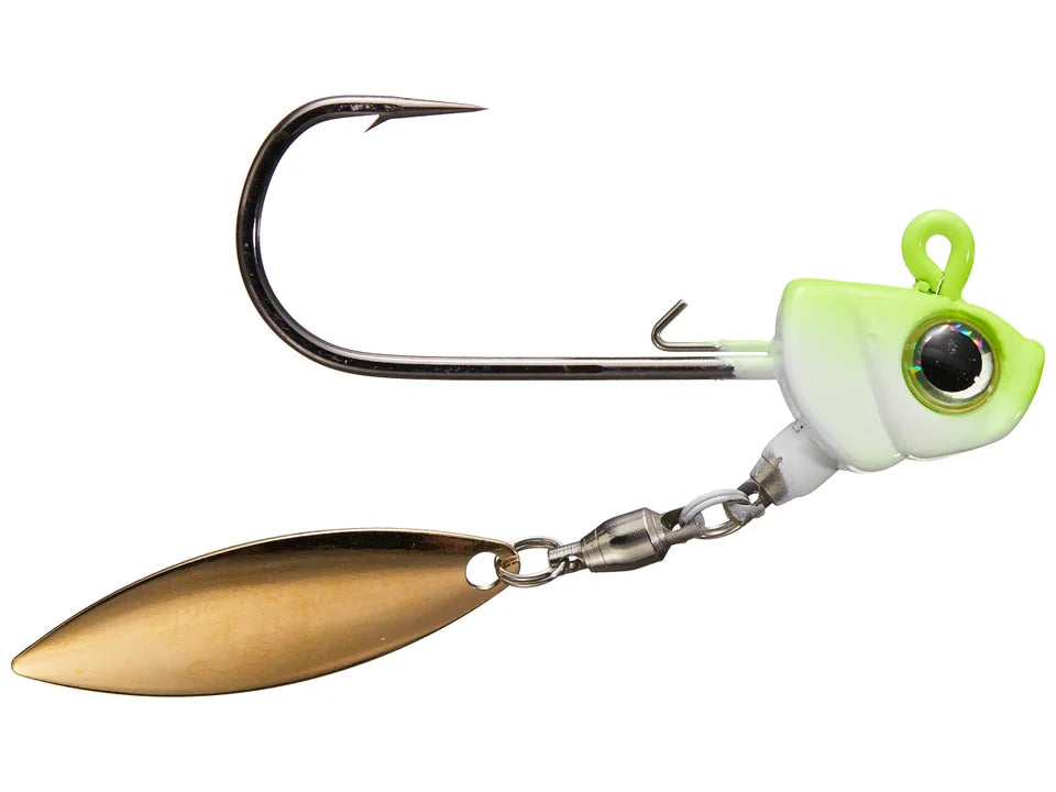 down under fishing lures Coolbaits The Down Under Underspin Jig Chartreuse Shad Gold / 3/16 oz