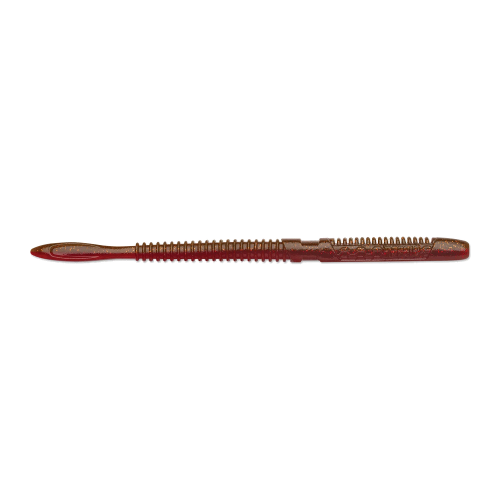 Crush City Janitor Worm - Ox Blood Red Flake