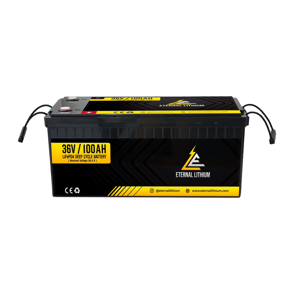 Eternal Lithium Deep Cycle Battery 36v 100ah Bundle W/Charger