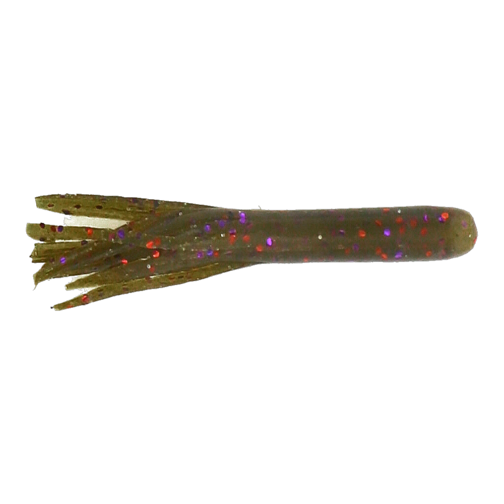 Dry Creek 2.75" Drop Shot Tube - Grn Pumpkin/purple,copper
