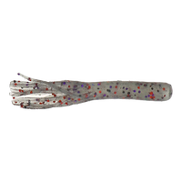 Dry Creek 2.75" Drop Shot Tube - Smoke w/Purple & Copper