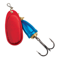 Blue Fox Classic Vibrax Spinner #1 - Bleeding Silver / Chrome Blue