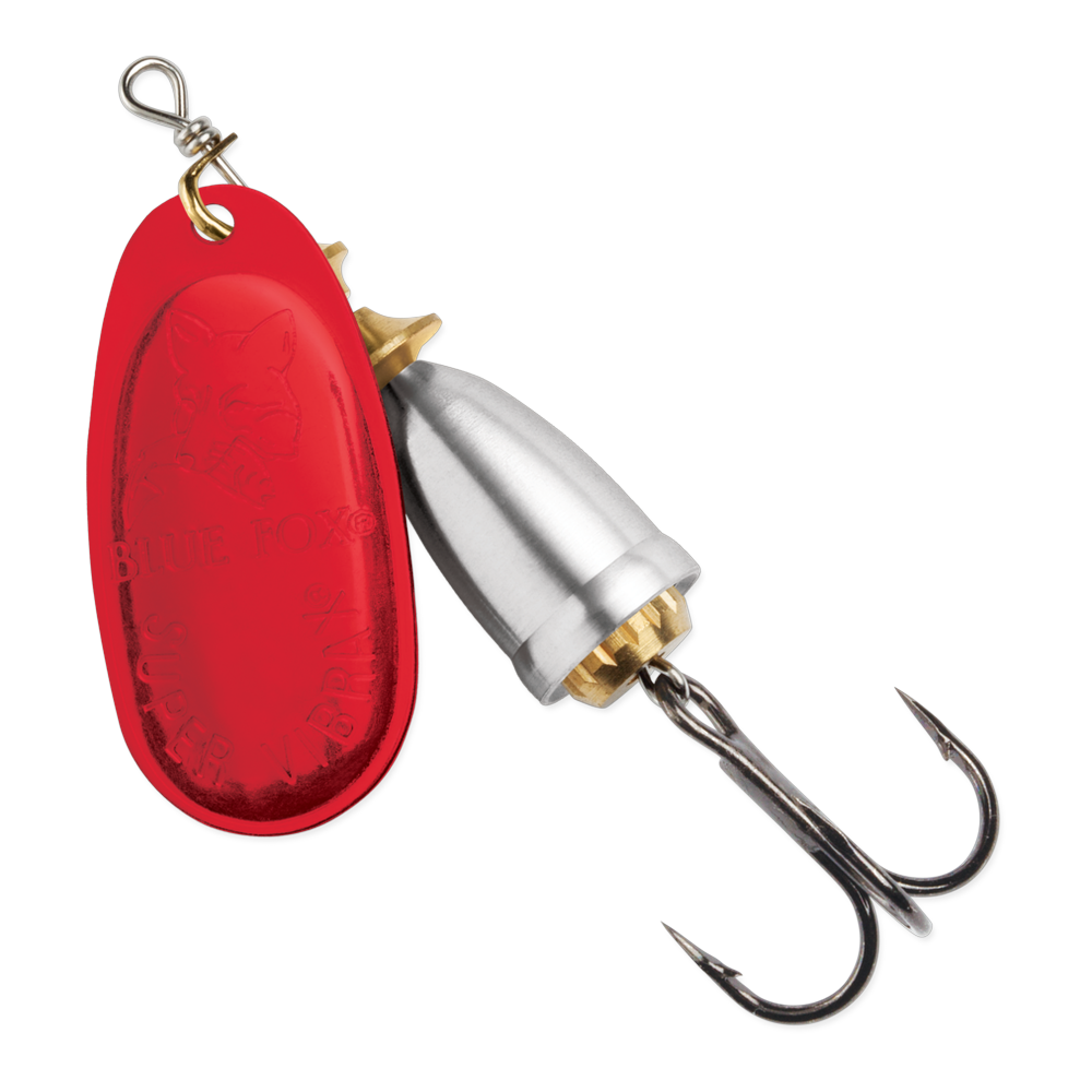 Blue Fox Classic Vibrax Spinner #00 - Bleeding Silver