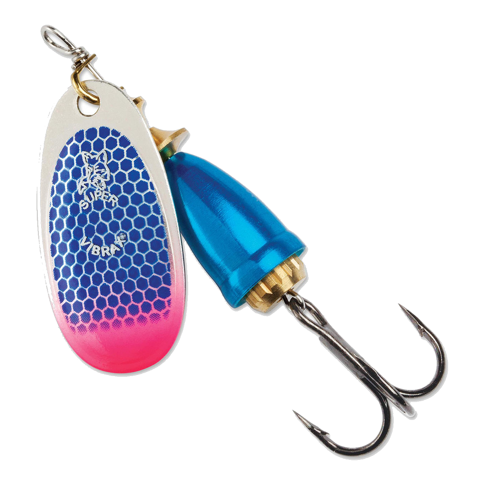 Blue Fox Classic Vibrax Spinner #1 - Blue Scale/ Pink Tip UV
