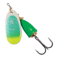 Blue Fox Classic Vibrax Spinner #1 - Green Scale/ Chartreuse Tip UV