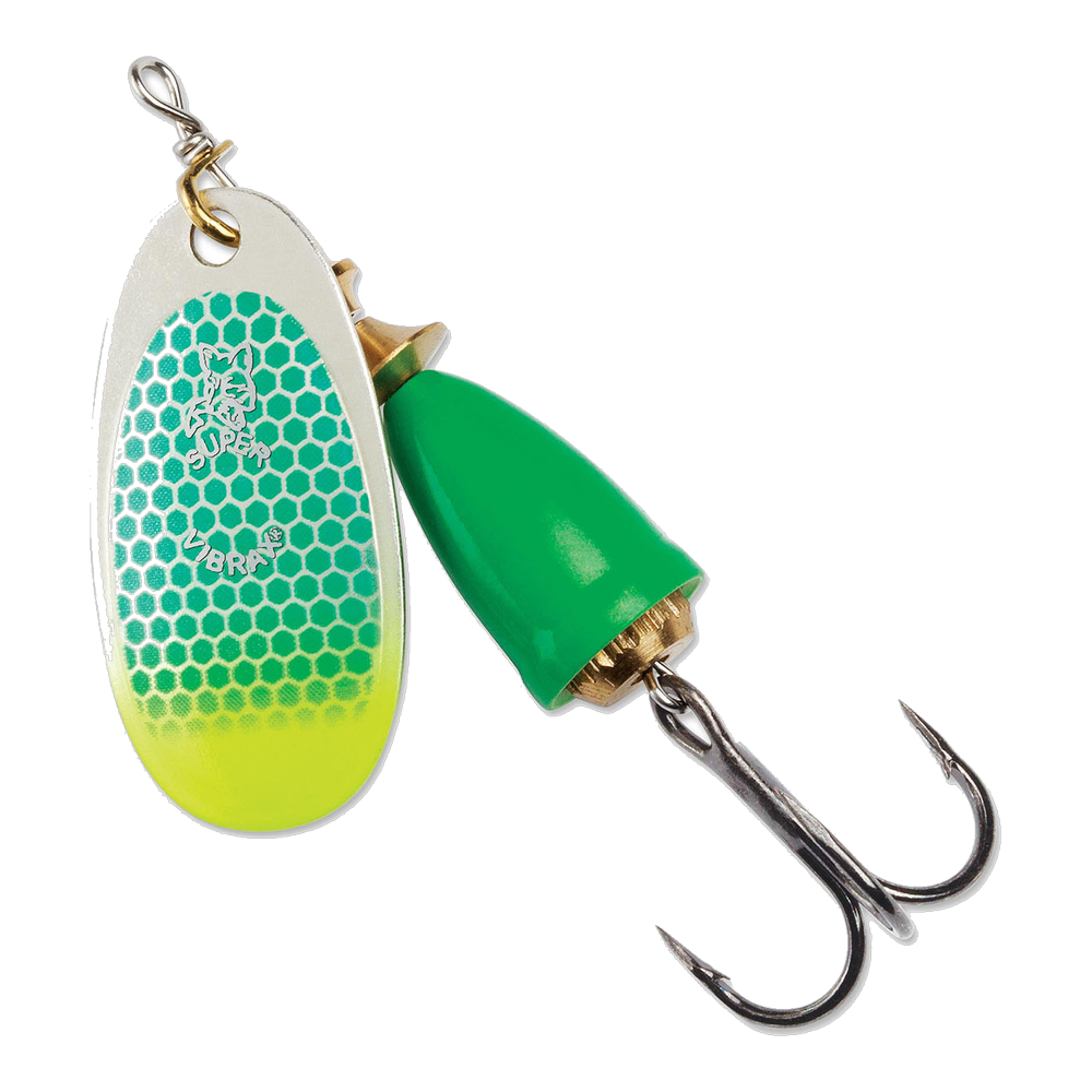 Blue Fox Classic Vibrax Spinner #1 - Green Scale/ Chartreuse Tip UV