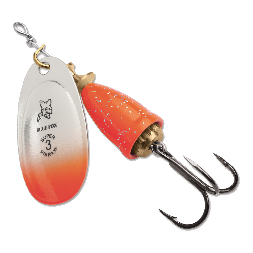 Blue Fox Classic Vibrax Spinner #1 - Orange Chartreuse Candyback
