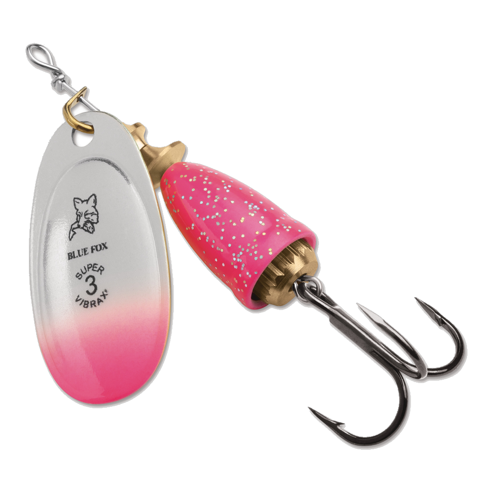 Blue Fox Classic Vibrax Spinner #00 - Pink Chartreuse Candyback