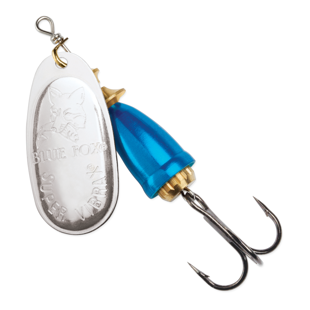Blue Fox Classic Vibrax Spinner #00 - Silver / Chrome Blue