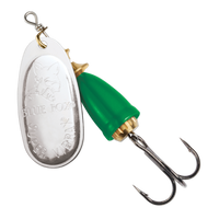 Blue Fox Classic Vibrax Spinner #1 - Silver / Fluorescent Green