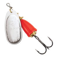 Blue Fox Classic Vibrax Spinner #00 - Silver / Fluorescent Red
