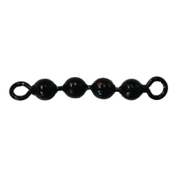 Brads Bead Chain Swivel - 4 Bead Black