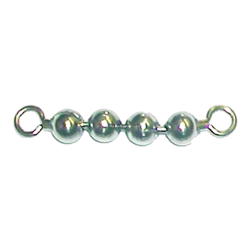 Brads Bead Chain Swivel - 4 Bead Silver
