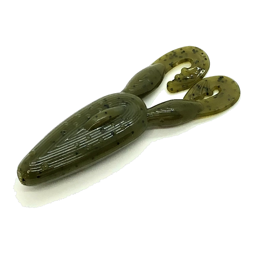 Bunker Baits Scuba Frog - Green Pumpkin