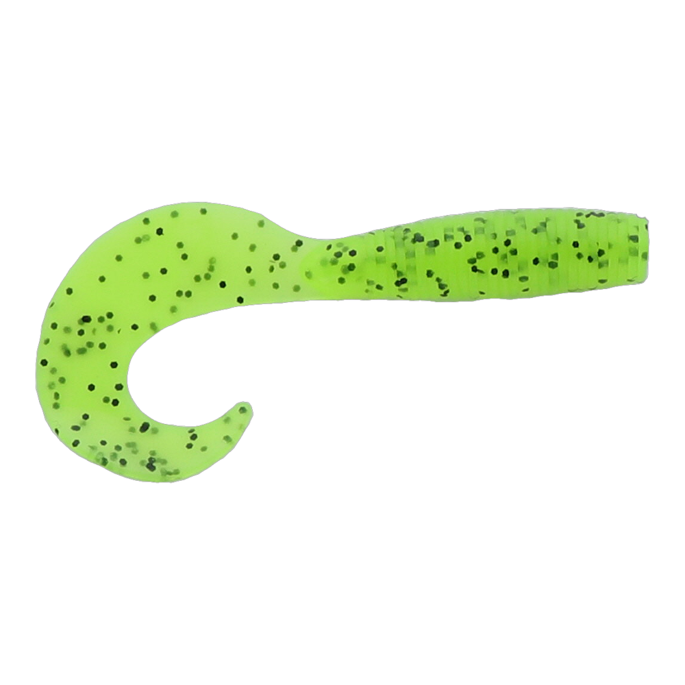 Dry Creek Single Tail Money Grubber - Chartreuse Pepper 5"