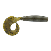 Dry Creek Single Tail Money Grubber - Green Pumpkin Pepper 4"