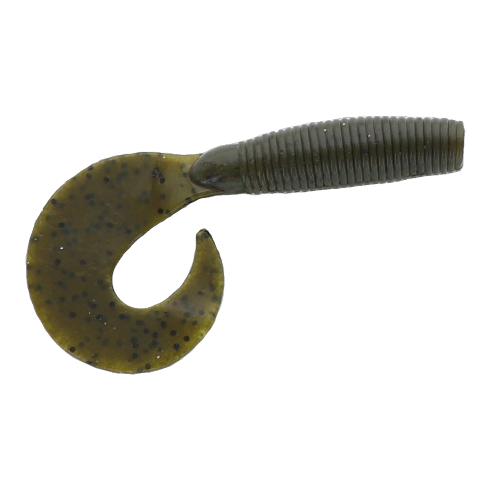 Dry Creek Single Tail Money Grubber - Green Pumpkin Pepper 5"