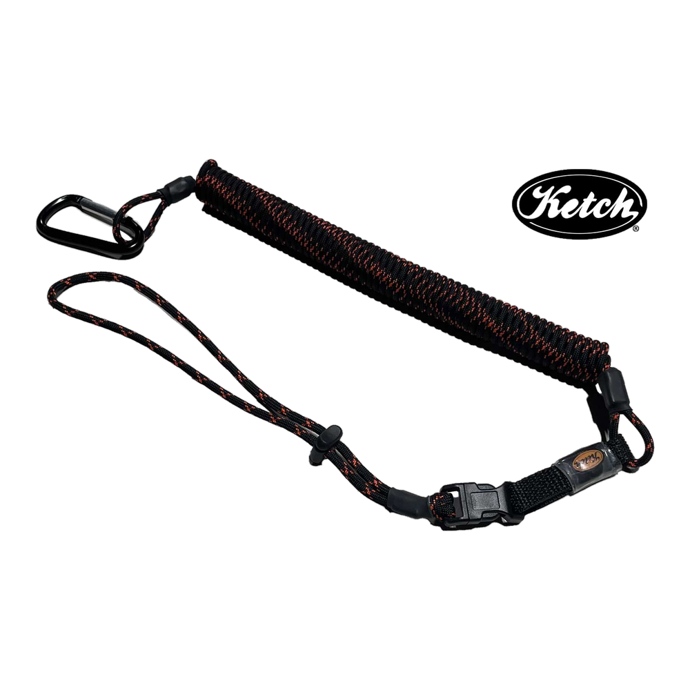 Ketch Rod Tether - Black / Orange