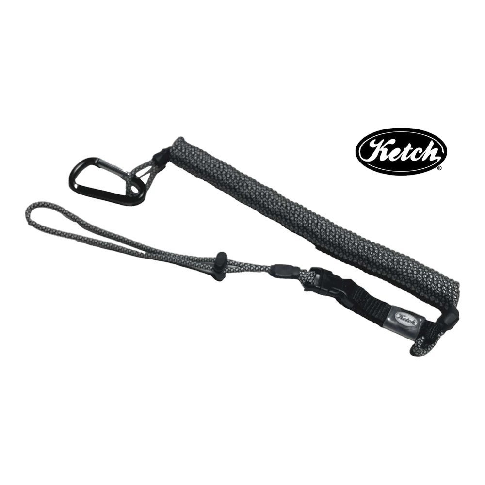 Ketch Rod Tether - Silver / Black