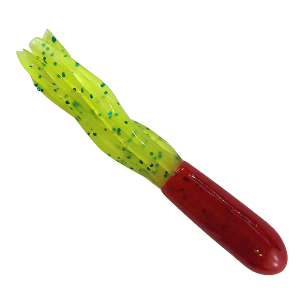 Southern Pro Lil Hustler 1.5 Tube - Red Chartreuse Green Sparkle