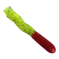 Southern Pro Lil Hustler 1.5 Tube - Red Chartreuse Green Sparkle