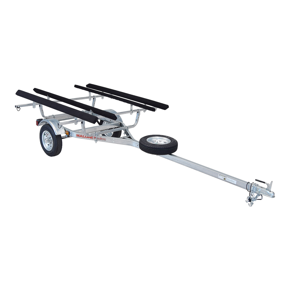 Malone MicroSport 2 Kayak Trailer Package (2 Sets Bunks, Spare Tire)