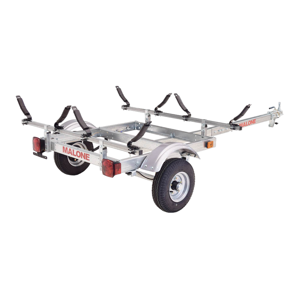 Malone EcoLight 2 Kayak Trailer Package (2 V-Racks)
