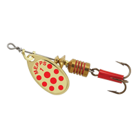 Mepps Aglia Spinner - Gold Red Dot