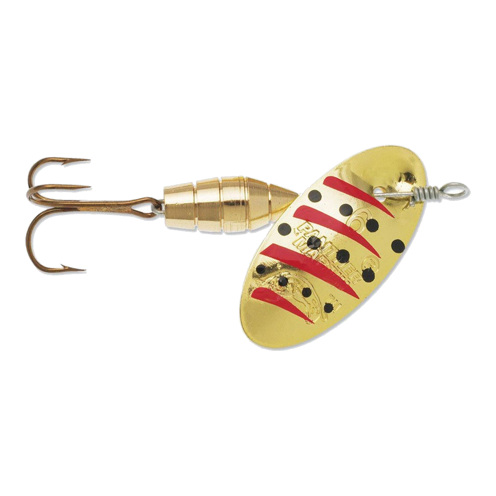 Panther Martin Classic Regular Spinner Lure - Gold/Black/Red Deluxe