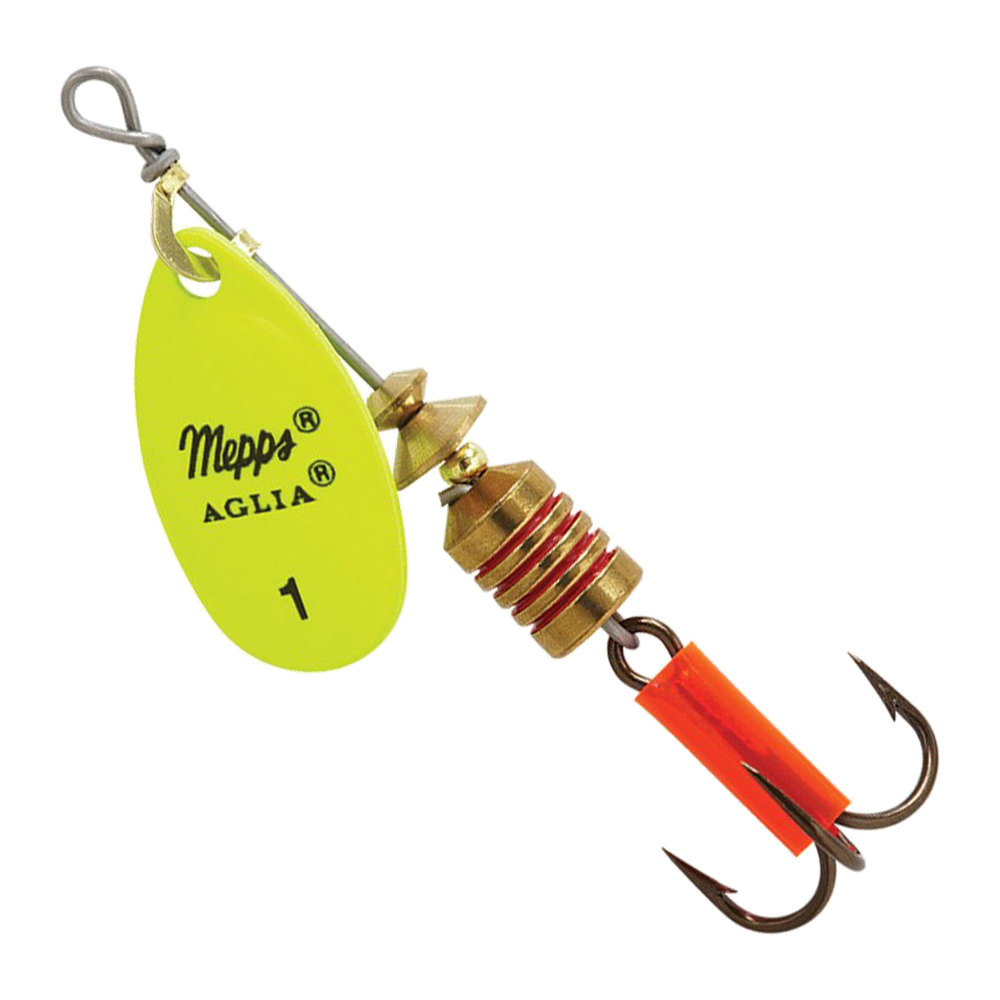 Mepps Aglia Spinner - Hot Chartreuse