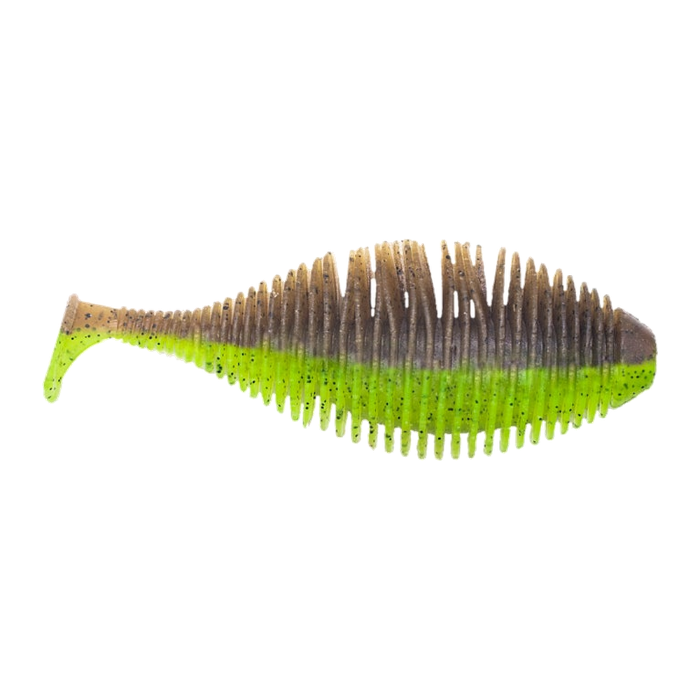 Geecrack Bellows Gill Swimmer - Green Pumpkin/Chart