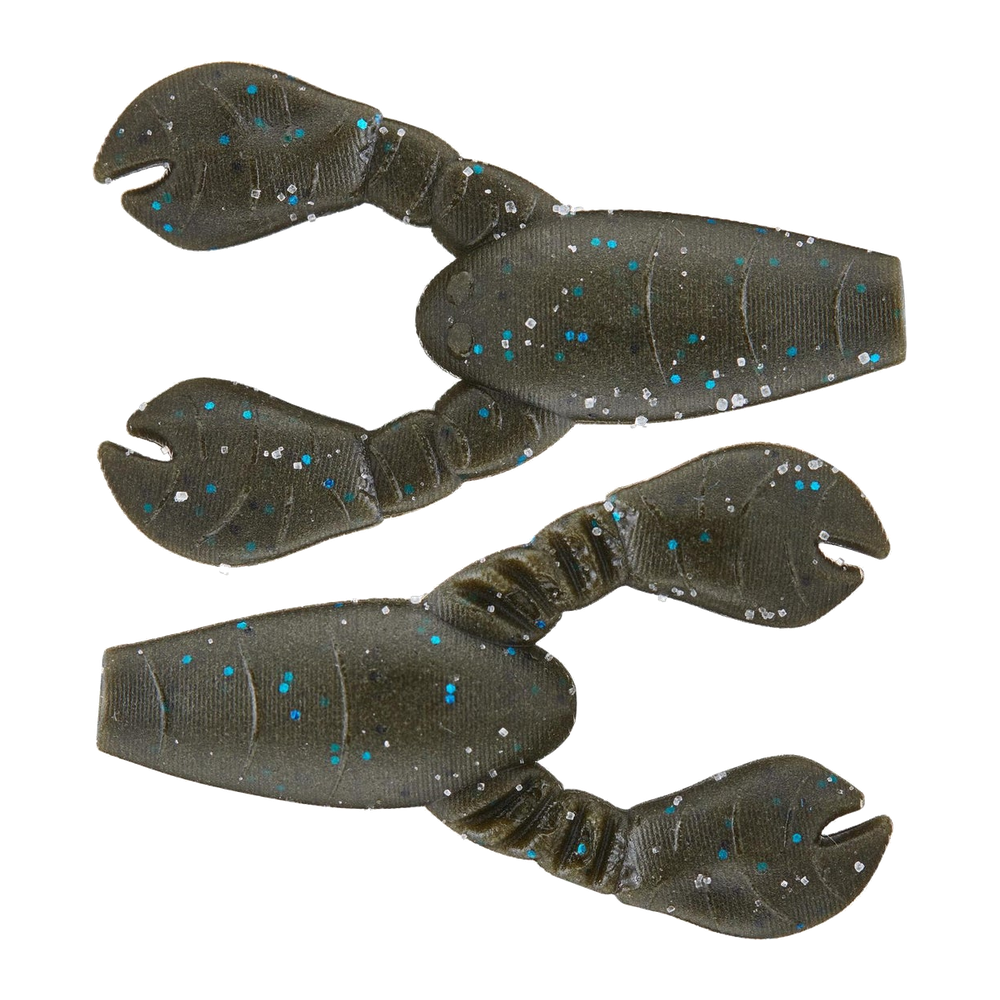 Great Lakes Finesse Micro Snack Craw - Green Pumpkin Blue