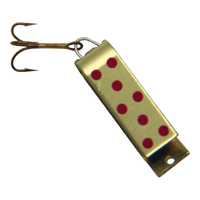 Jakes Lures Spin A Lure - Gold W/Red Dots