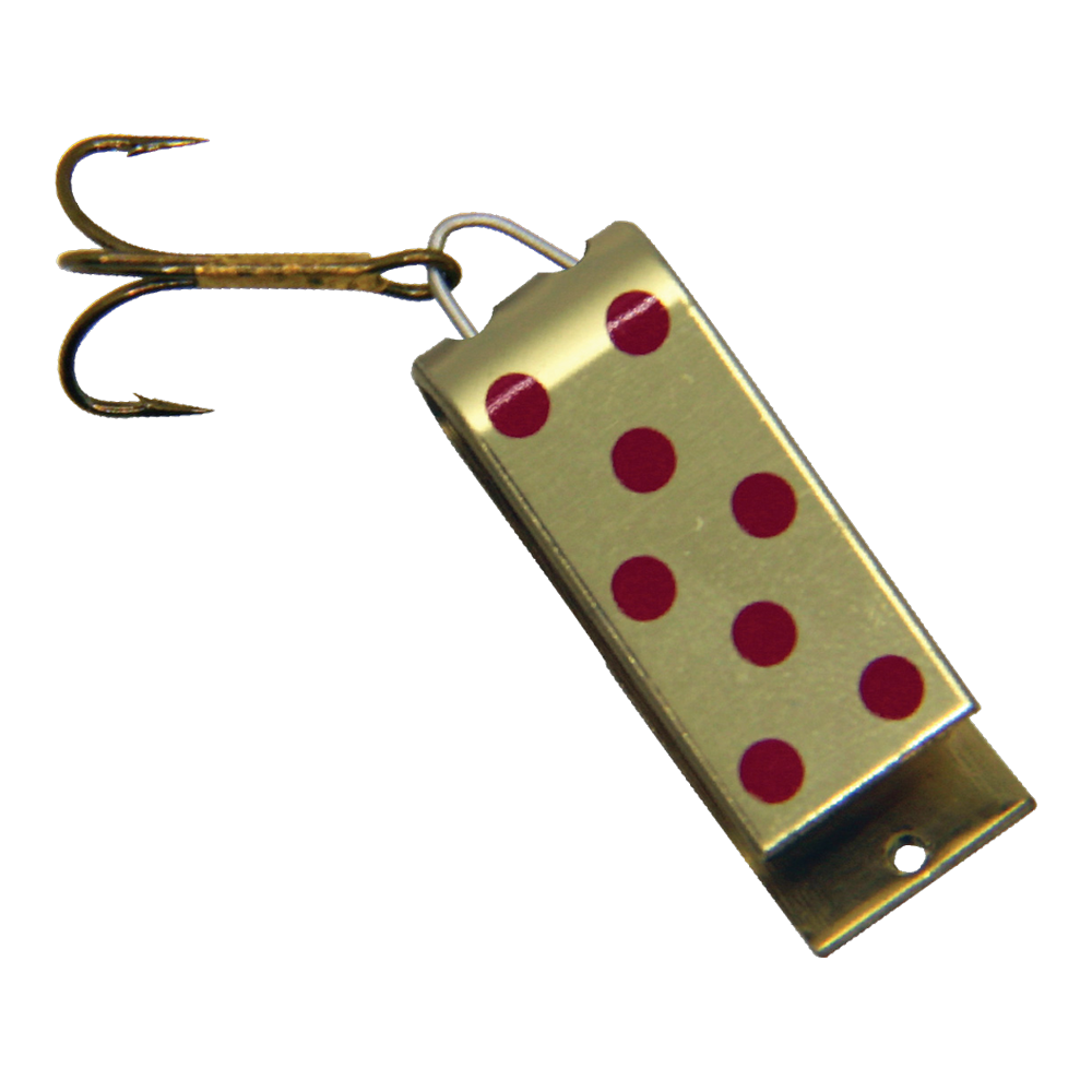 Jakes Lures Spin A Lure - Gold W/Red Dots