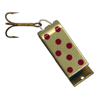 Jakes Lures Spin A Lure - Gold W/Red Dots