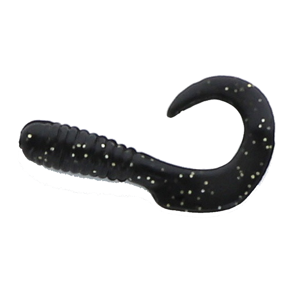 Jerrys Lures Assault Grub - Midnight, Gold Mf