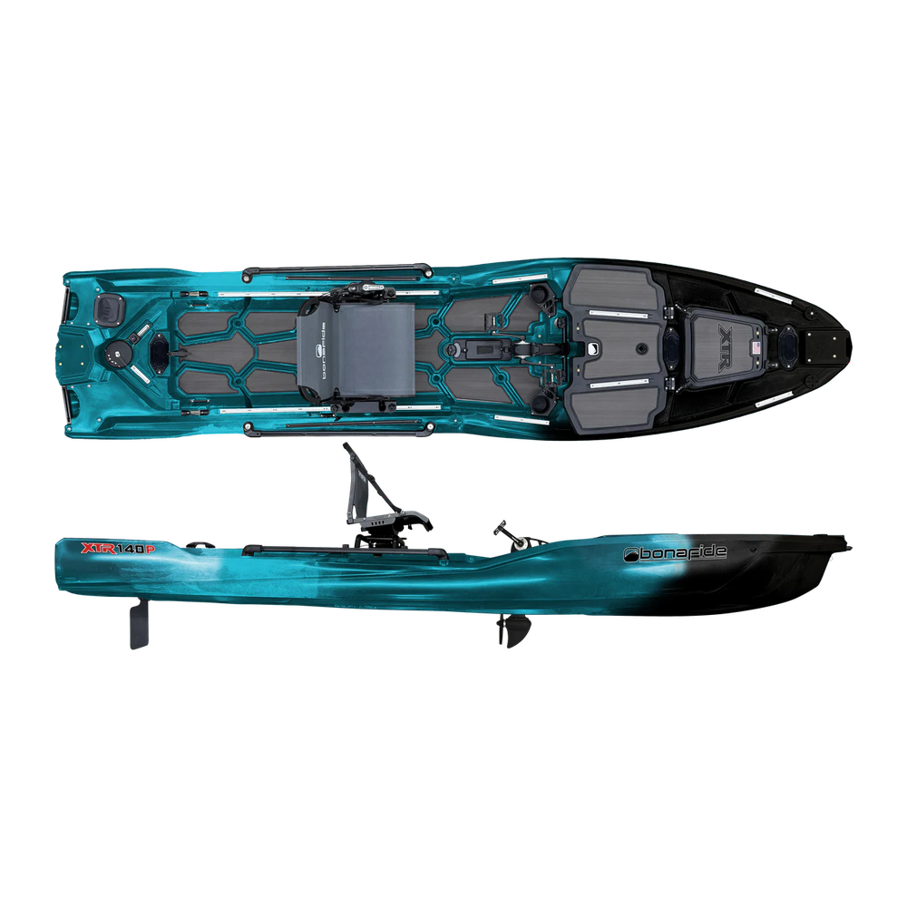 Bonafide XTR140P Fishing Kayak - Blackwater Blue