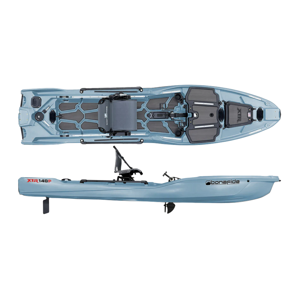 Bonafide XTR140P Fishing Kayak - Steel