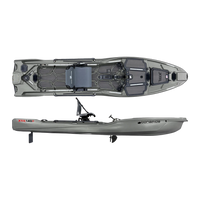 Bonafide XTR140P Fishing Kayak - Top Gun Grey
