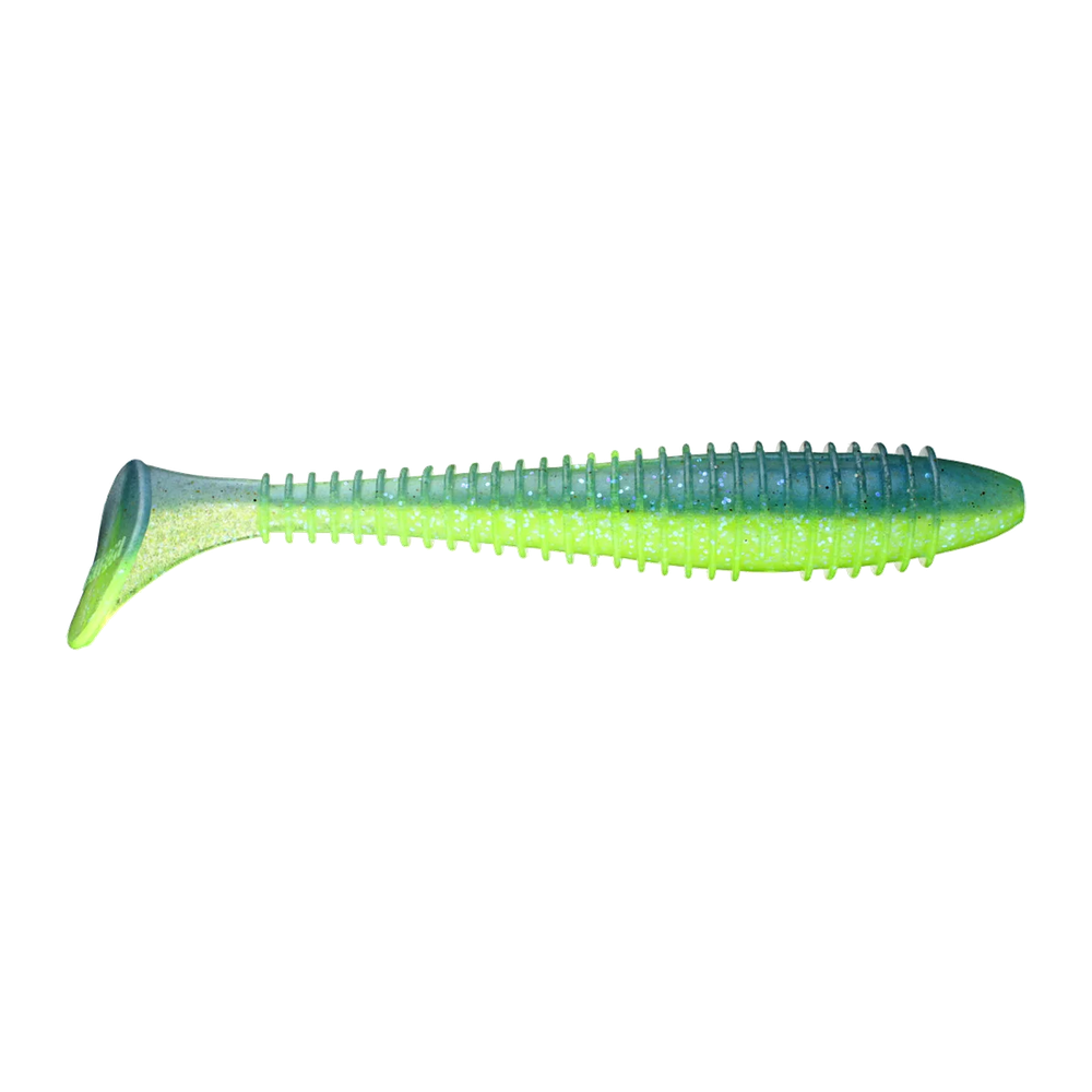 Keitech Swing Impact FAT Swimbait - Electric Blue Chartreuse