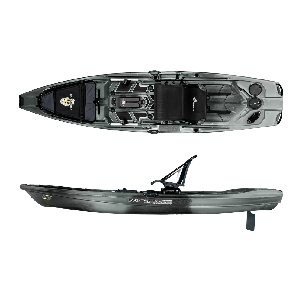 Native Watercraft Forge 12 Fishing Kayak - Grey Goose