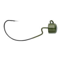 Owner Block Head Offset Jig Head - Green Pumpkin