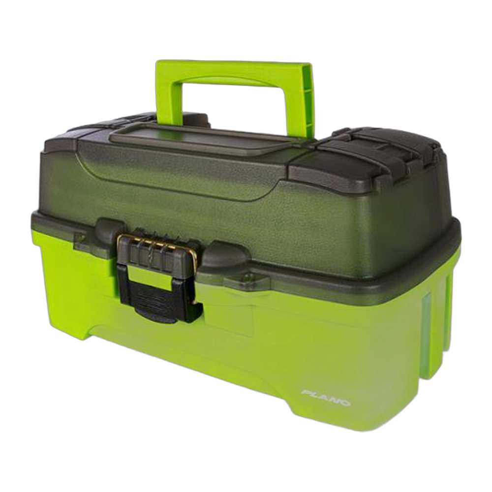 Plano Molded Tackle Storage - One-Tray Tackle Box Green/Smoke