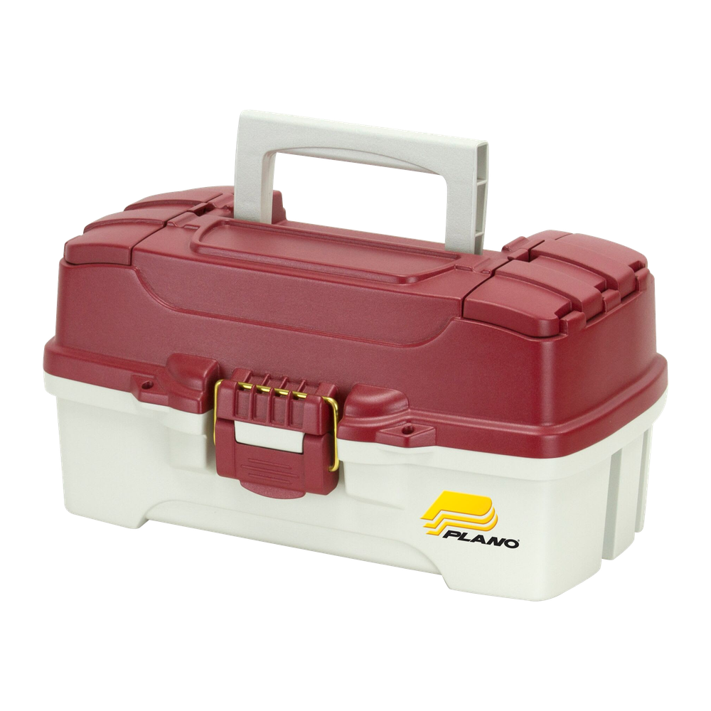 Plano Molded Tackle Storage - One-Tray Tackle Box Maroon/Sandstone