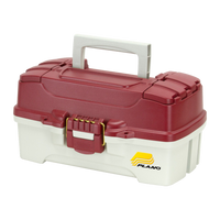 Plano Molded Tackle Storage - One-Tray Tackle Box Maroon/Sandstone