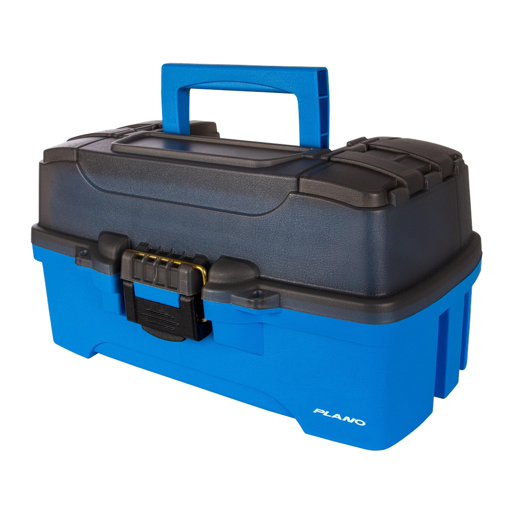 Plano Molded Tackle Storage - Three-Tray Tackle Box Black/Blue