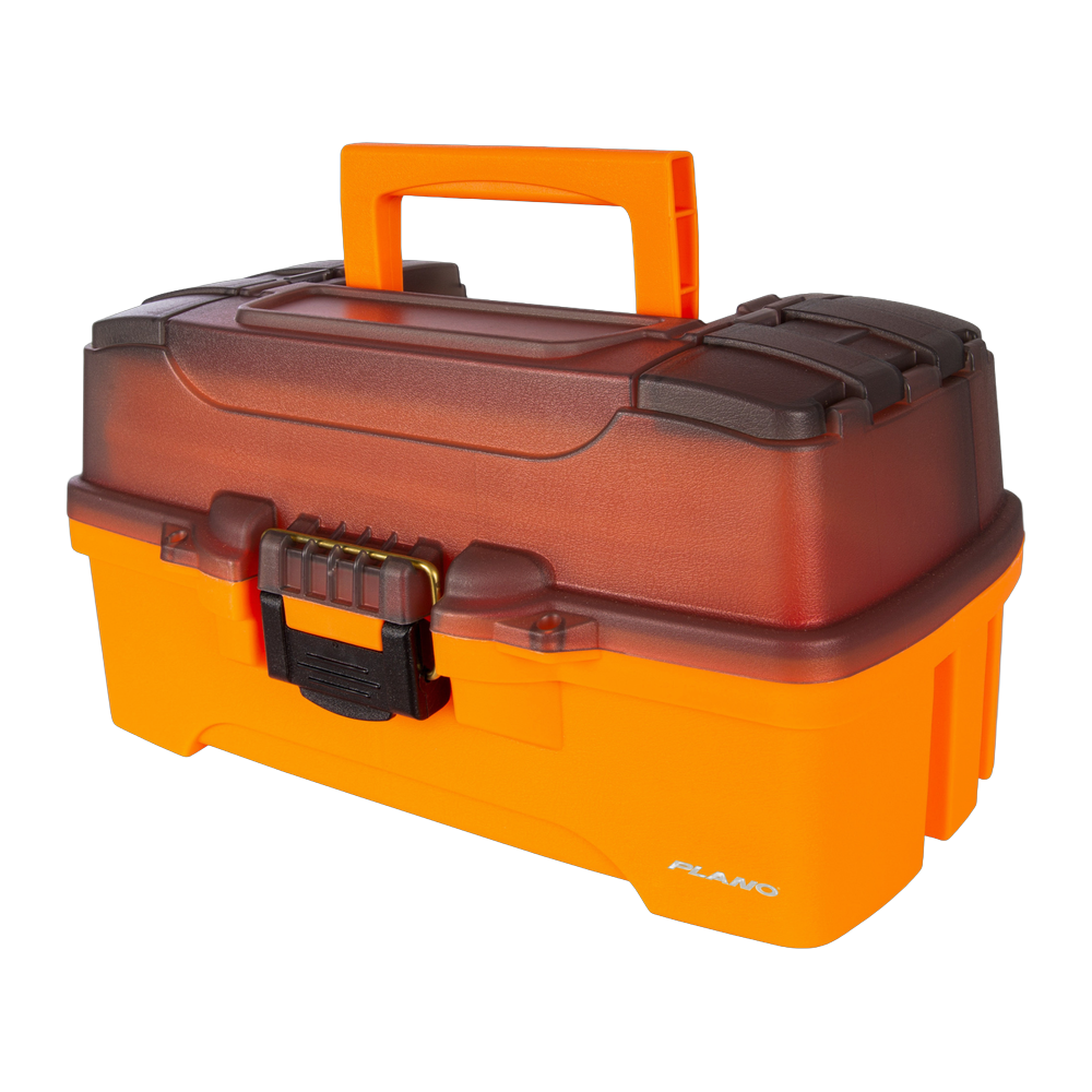 Plano Molded Tackle Storage - Two-Tray Tackle Box Orange/Smoke
