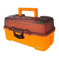 Plano Molded Tackle Storage - Two-Tray Tackle Box Orange/Smoke