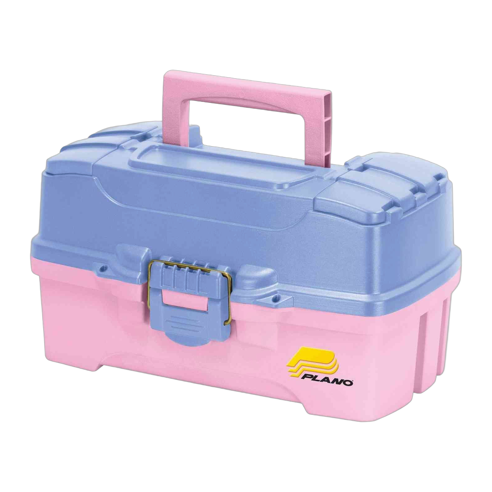 Plano Molded Tackle Storage - Two-Tray Tackle Box Pink/Periwinkle